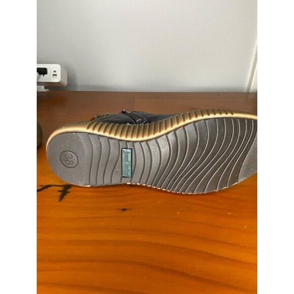 Josef Seibel Maren 07 Blue Leather Ankle Boots With Sherpa Lining & Multi-Color - Picture 8 of 9